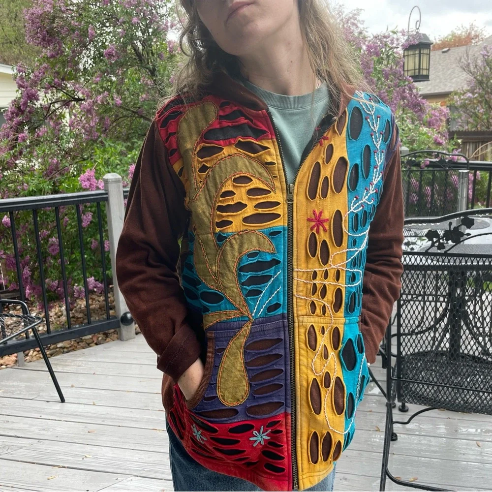 Colorful Patchwork Jacket - Picture 1 of 2